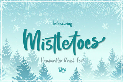 Mistletoes - Handwritten Brush Font Font Dm Letter Studio 