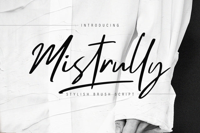Mistrully Brush Script Font Creatype Studio 