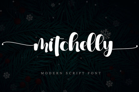 Mitchelly Font Stefani Letter 