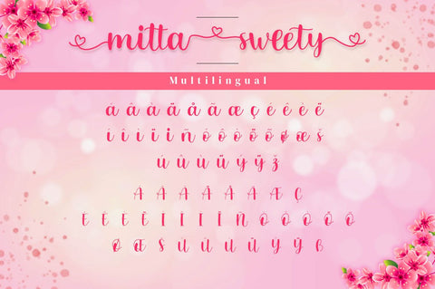 Mitta Sweety - Beautiful Font Font Ibey Design 