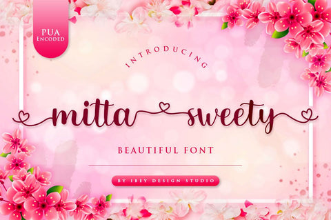 Mitta Sweety - Beautiful Font Font Ibey Design 