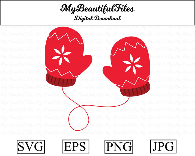 mittens - christmas SVG MyBeautifulFiles 