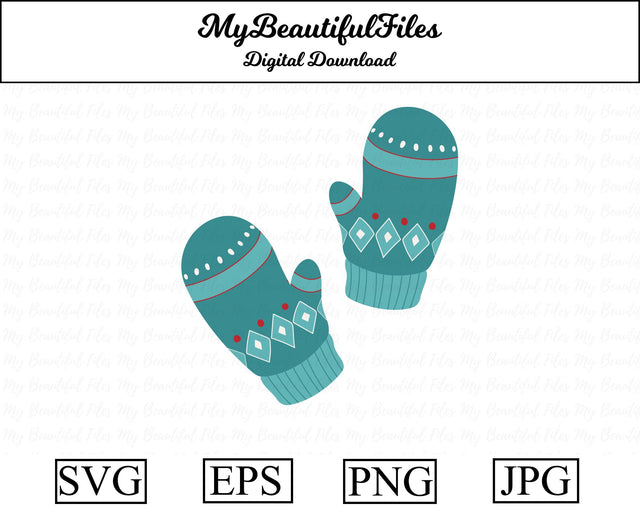 mittens - Christmas SVG MyBeautifulFiles 