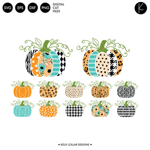 Mix N Match Pumpkin Pack SVG Kelly Lollar Designs 
