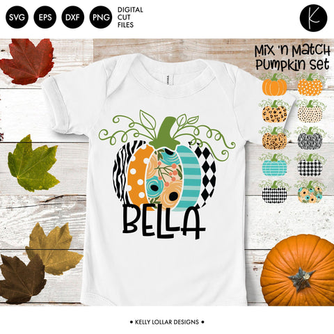 Mix N Match Pumpkin Pack SVG Kelly Lollar Designs 