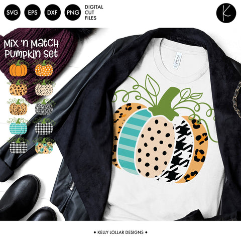 Mix N Match Pumpkin Pack SVG Kelly Lollar Designs 