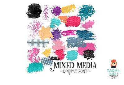 Mixed Media Font Font Sarah Hurley 