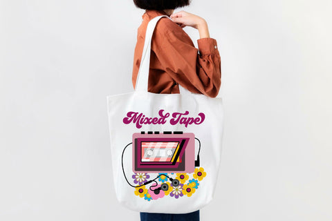 Mixed Tape Vintage Retro 80s Cassette Sublimation Rupkotha 