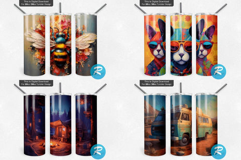 Mixed Tumbler Bundle Sublimation Regulrcrative 