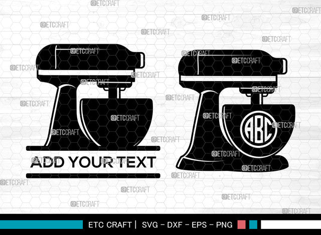 Mixer SVG, Mixer Monogram Svg, Kitchen Electric Mixer Svg, Mixer Icon Svg, Kitchenaid Svg, Mixer SVG ETC Craft 