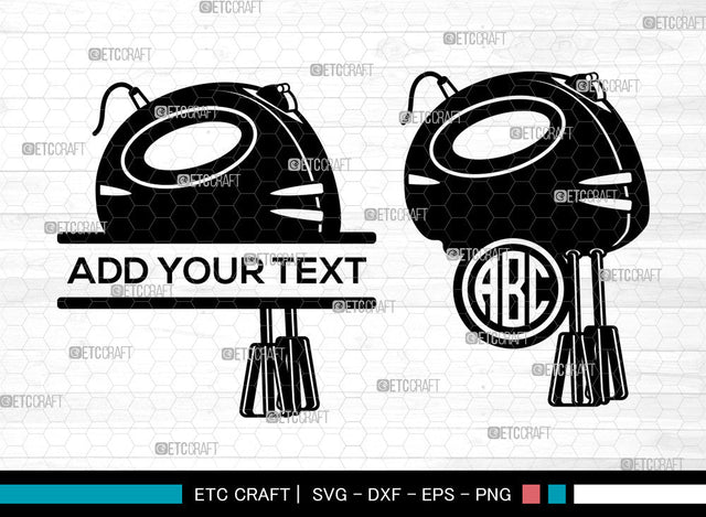 Mixer SVG, Mixer Monogram Svg, Kitchen Electric Mixer Svg, Mixer Icon Svg, Kitchenaid Svg, Mixer SVG ETC Craft 