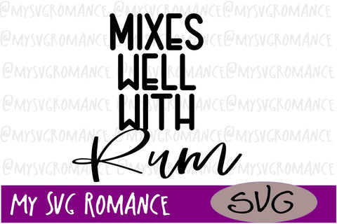 Mixes Well With Alcohol Mini Bundle - SVG - 6 Designs SVG mysvgromance 