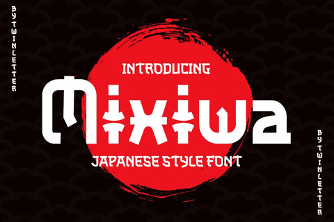 Mixiwa Faux Japanese Font Font twinletter 
