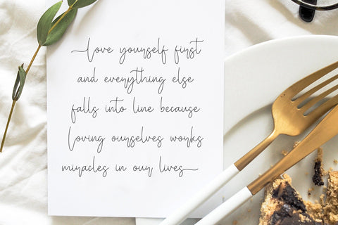 Miya Wayne - Modern Lovely Script Font Font StringLabs 