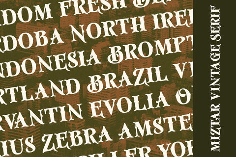 Miztar - Victorian Decorative Font Font StringLabs 