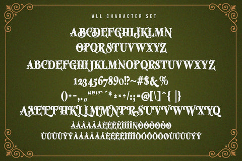 Miztar - Victorian Decorative Font Font StringLabs 