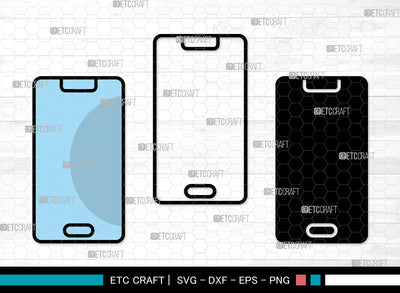 Mobile Phone Icon Color, Mobile Phone Svg, cell phone Svg, Mobiles, Smart Phone, Mobile Bundle, Icon Bundle, Svg Cut File, Dxf, Eps, Png, SVG ETC Craft 