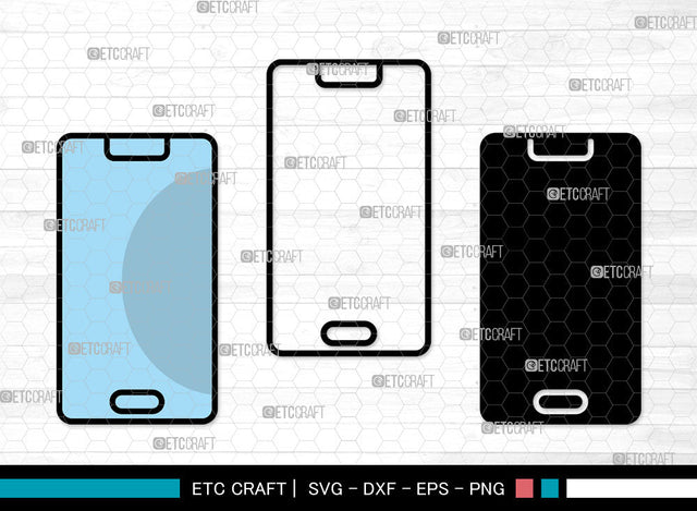 Mobile Phone Icon Color, Mobile Phone Svg, cell phone Svg, Mobiles, Smart Phone, Mobile Bundle, Icon Bundle, Svg Cut File, Dxf, Eps, Png, SVG ETC Craft 