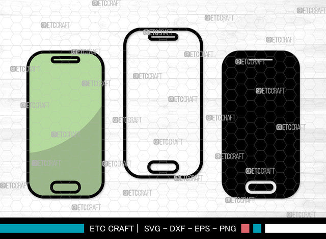 Mobile Phone Icon Color, Mobile Phone Svg, cell phone Svg, Mobiles, Smart Phone, Mobile Bundle, Icon Bundle, Svg Cut File, Dxf, Eps, Png, SVG ETC Craft 