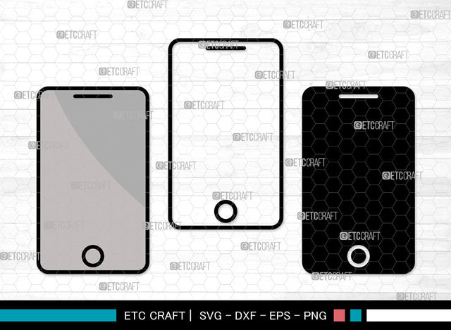 Mobile Phone Icon Color, Mobile Phone Svg, cell phone Svg, Mobiles, Smart Phone, Mobile Bundle, Icon Bundle, Svg Cut File, Dxf, Eps, Png, SVG ETC Craft 