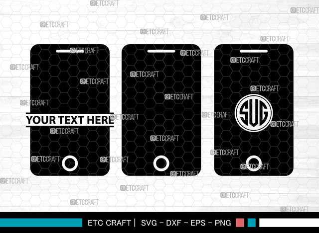 Mobile Phone Icon Monogram, Mobile Phone Svg, cell phone Svg, Mobiles, Smart Phone, Mobile Monogram, Icon Monogram, Svg Cut File, Dxf, Eps, Png, SVG ETC Craft 