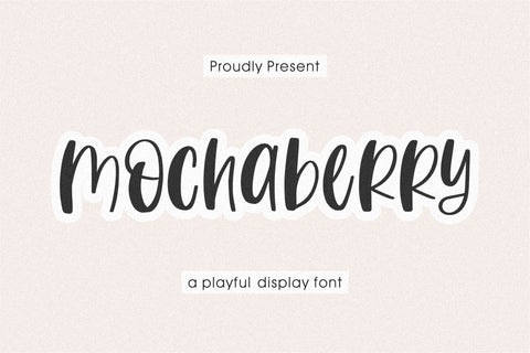 Mochaberry Font Qwrtype Foundry 