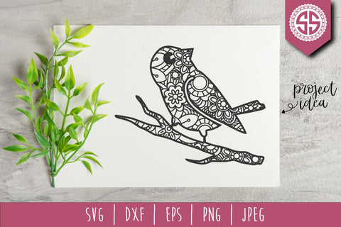 Mockingbird Mandala Zentangle SVG SVG SavoringSurprises 