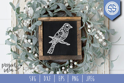 Mockingbird Mandala Zentangle SVG SVG SavoringSurprises 