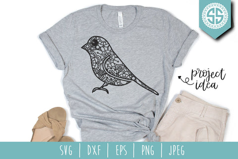 Mockingbird Mandala Zentangle SVG SVG SavoringSurprises 