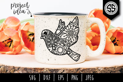 Mockingbird Mandala Zentangle SVG SVG SavoringSurprises 