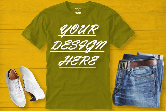 Mockup Mem Olive T-shirt Mock Up Photo ArtStudio 