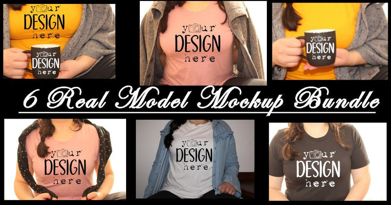 Mockups Bundle, Mini -Bundle, Woman Mock Ups Bundle, Real T-shirts Mockups Bundle,On sale,Coffe Mugs Mockups,Model Mockups Bundle, Jpg image Mock Up Photo ArtStudio 