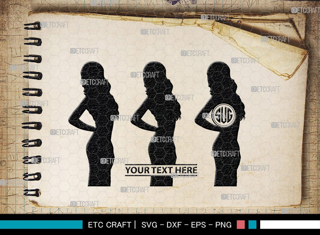 Models Monogram, Models Silhouette, Models SVG, Women Models Svg, Men ...