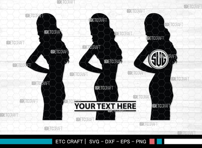 Models Monogram, Models Silhouette, Models SVG, Women Models Svg, Men Models Svg, Fashion Girl Svg, SB00388 SVG ETC Craft 