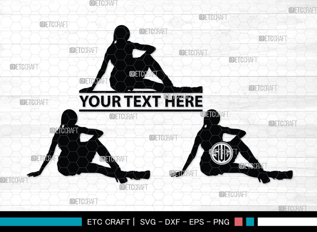 Models Monogram, Models Silhouette, Models SVG, Women Models Svg, Men ...