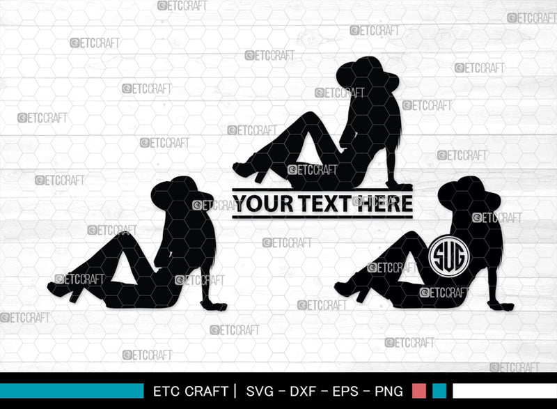 Models Monogram, Models Silhouette, Models SVG, Women Models Svg, Men ...