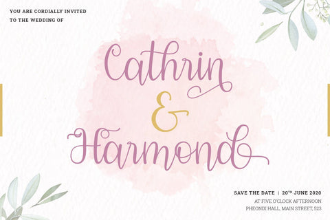 Modena - Modern Calligraphy Font Font Alpaprana Studio 