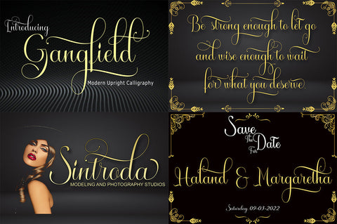 Modern Calligraphy Font Bundle Font Slex Creative 