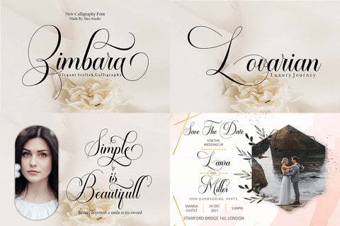 Modern Calligraphy Font Bundle Font Slex Creative 