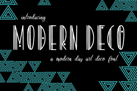 Modern Deco Font Kitaleigh 