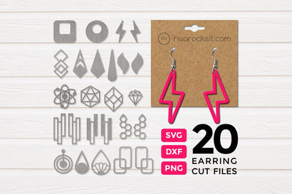 Modern Earrings Design Bundle SVG Risa Rocks It 