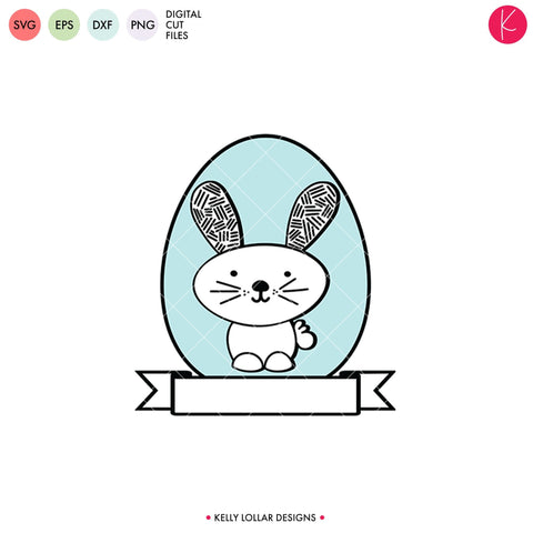 Modern Easter Bunny SVG Kelly Lollar Designs 