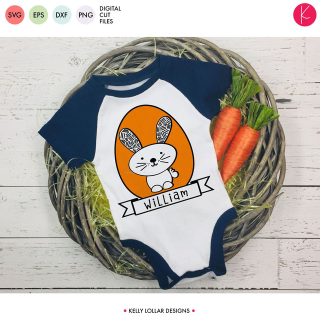 Modern Easter Bunny SVG Kelly Lollar Designs 