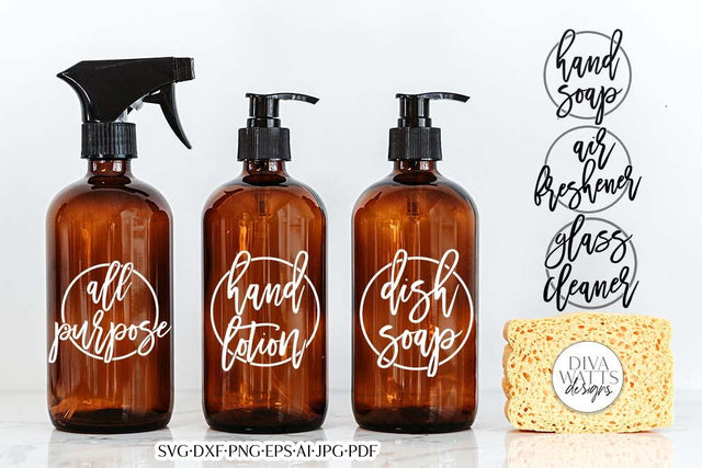 Modern Farmhouse Labels SVG | Minimalist Design SVG Diva Watts Designs 