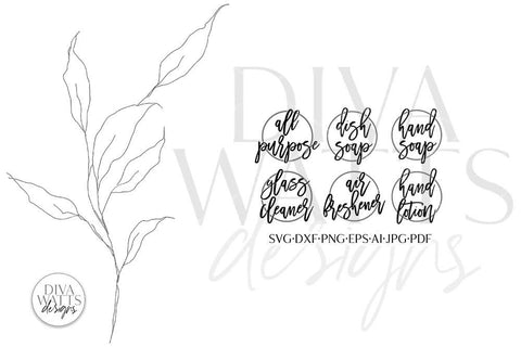 Modern Farmhouse Labels SVG | Minimalist Design SVG Diva Watts Designs 