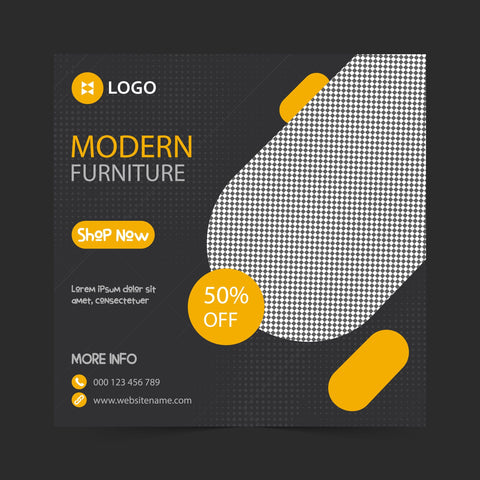 Modern Furniture special offer social media banner template SVG naemmiah021 