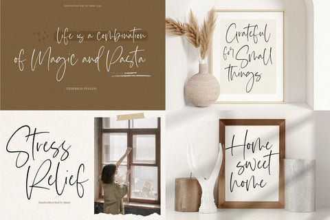 Modern Handwritten Font Bundle - Vol 1 Font Timur type 