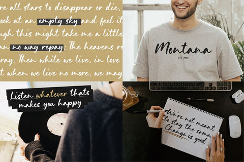 Modern Handwritten Font Bundle - Vol 2 Font Timur type 