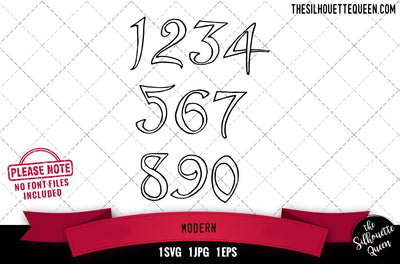 Modern numerals SVG Loveleen Kaur 