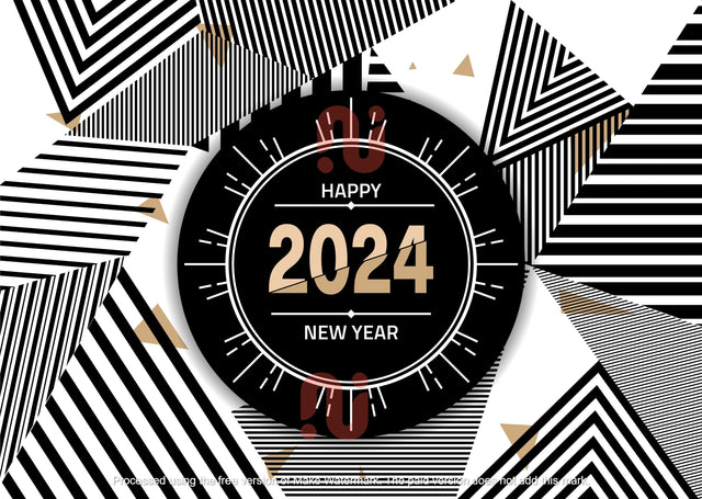 modern triangle line art 2024 logo design in vector illustration SVG naemmiah021 